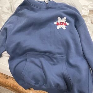 Blue Hoodie Sweatshirt